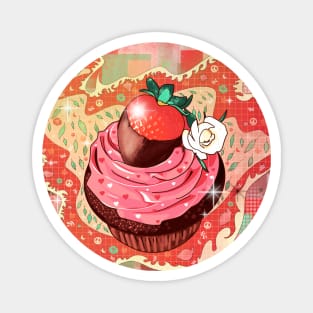 Strawberry cupcake Magnet